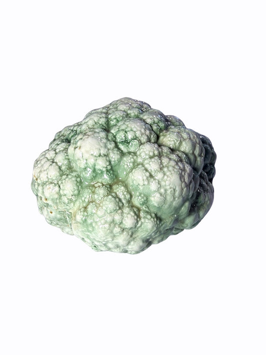Vintage Italian Majolica Glazed Ceramic Cauliflower Figurine