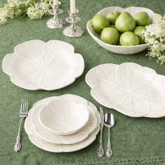 PRE-ORDER White Cabbage Serving Bowl
