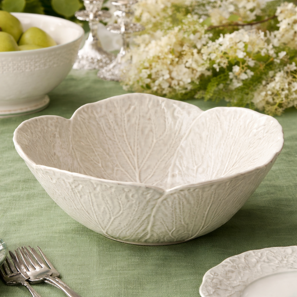 PRE-ORDER White Cabbage Serving Bowl