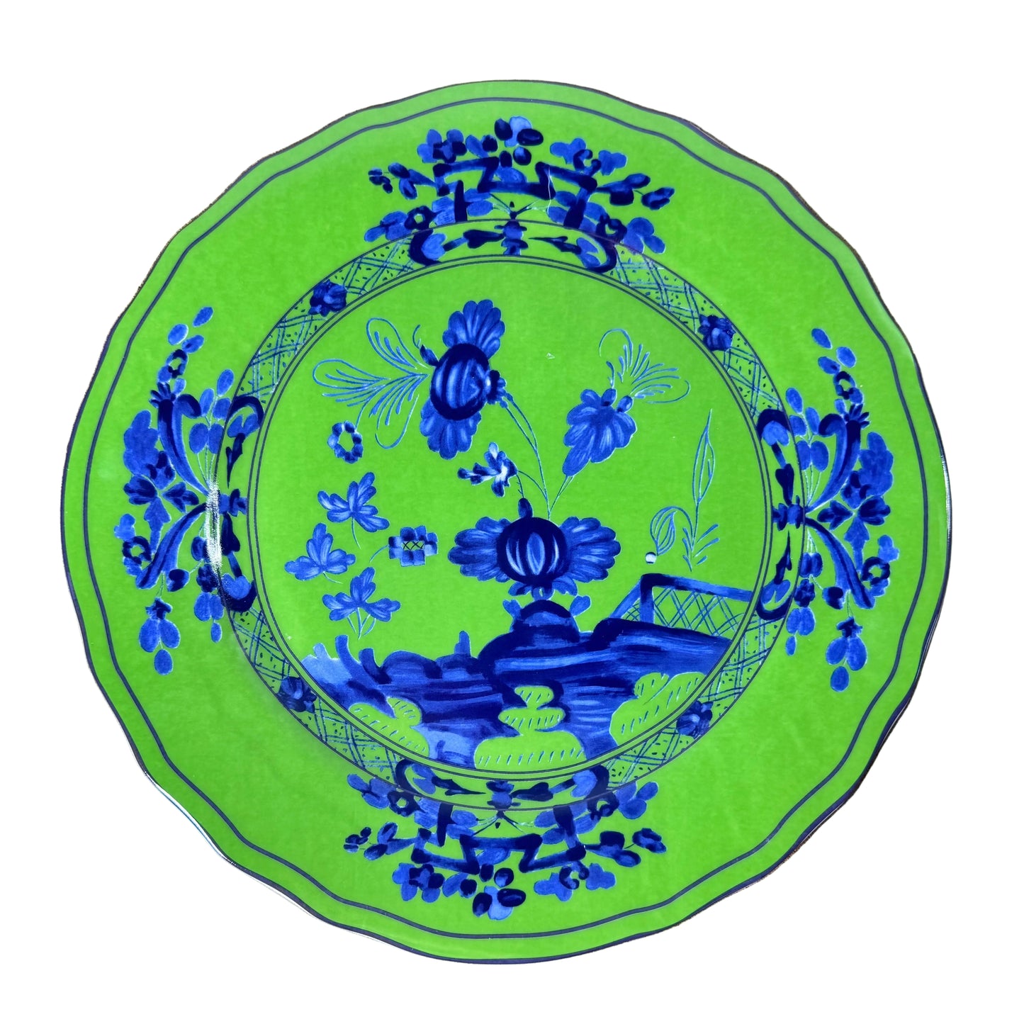 Green Chinoiserie Faenza Dinnerware
