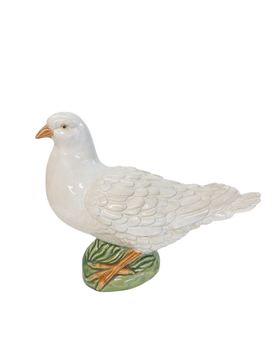 White Ceramic Dove Figurine