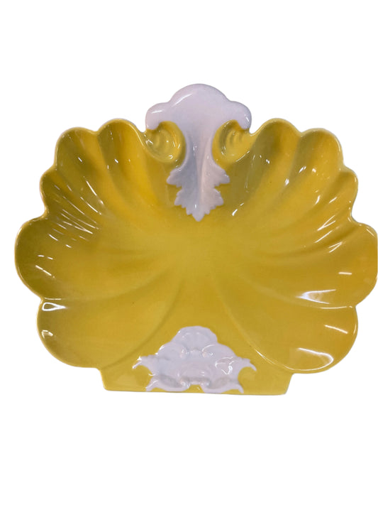 Vintage Vista Alegre Yellow Mottahdeh Trinket Dish