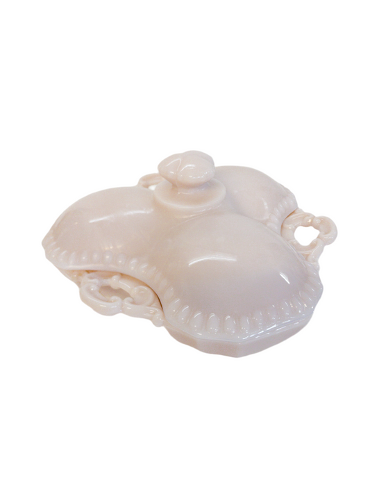 Vintage Cambridge Crown Tuscan Pink Divided Dish