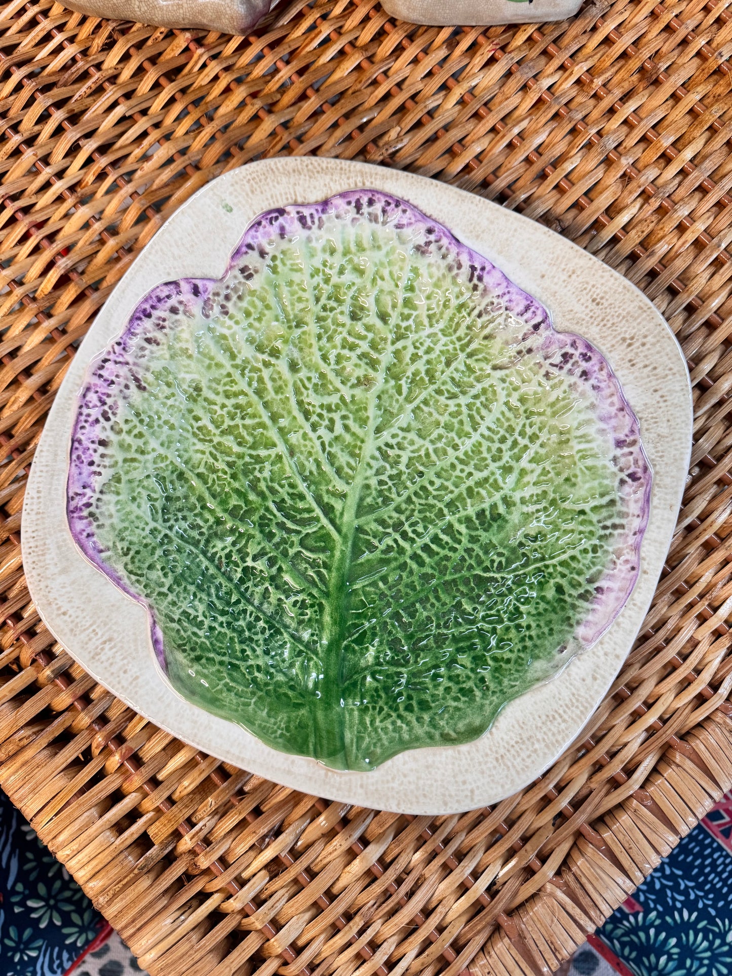 Italian Ceramic Cabbage Plate