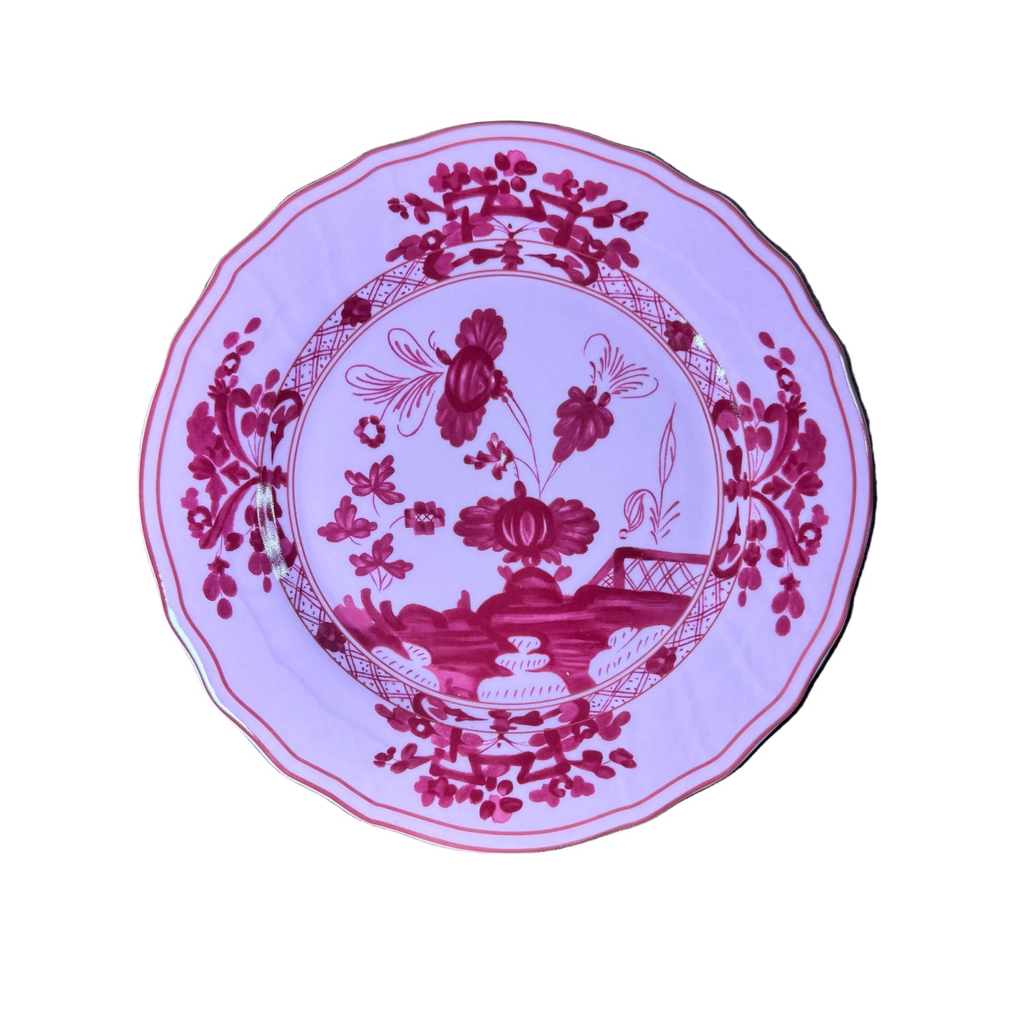 Pink Chinoiserie Faenza Dinnerware