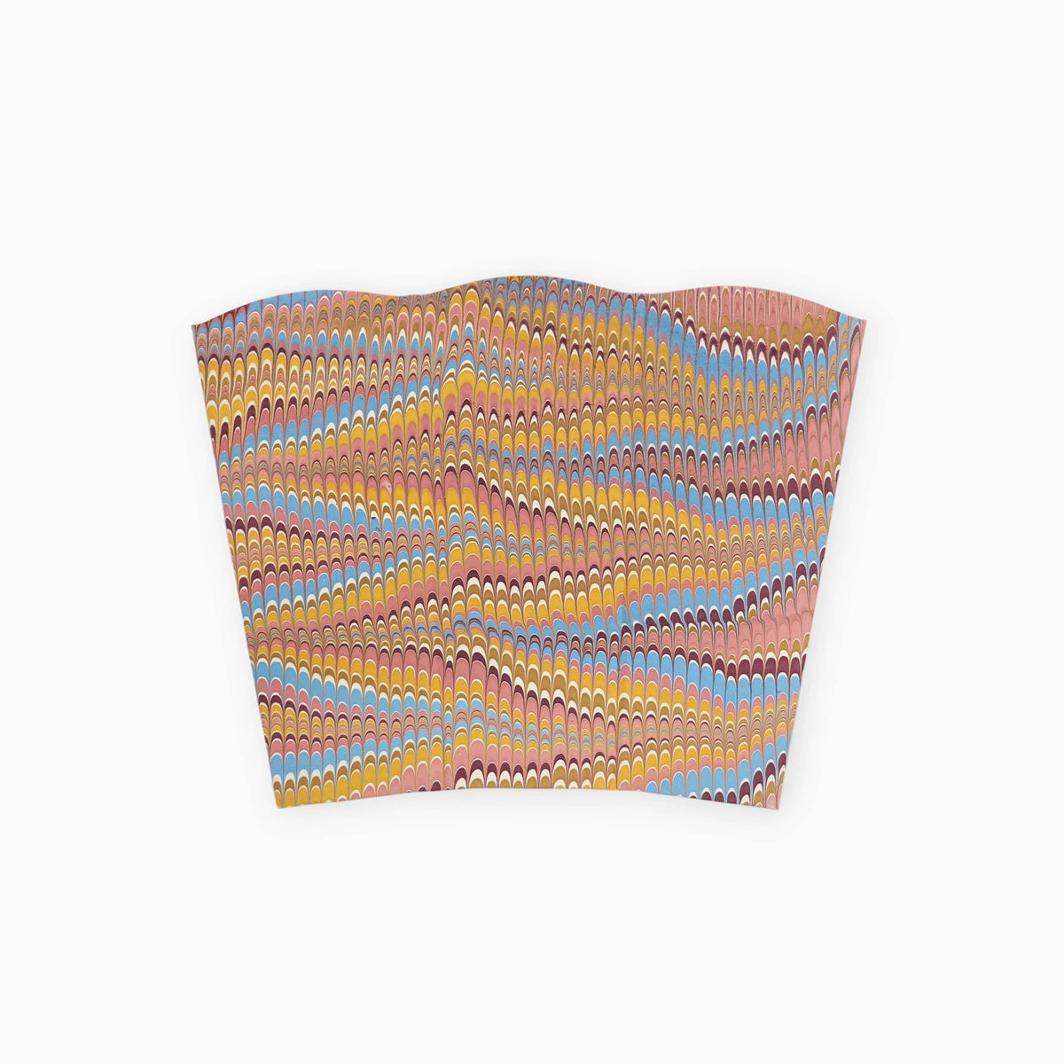 Marbled Wastebasket in Desert Feather