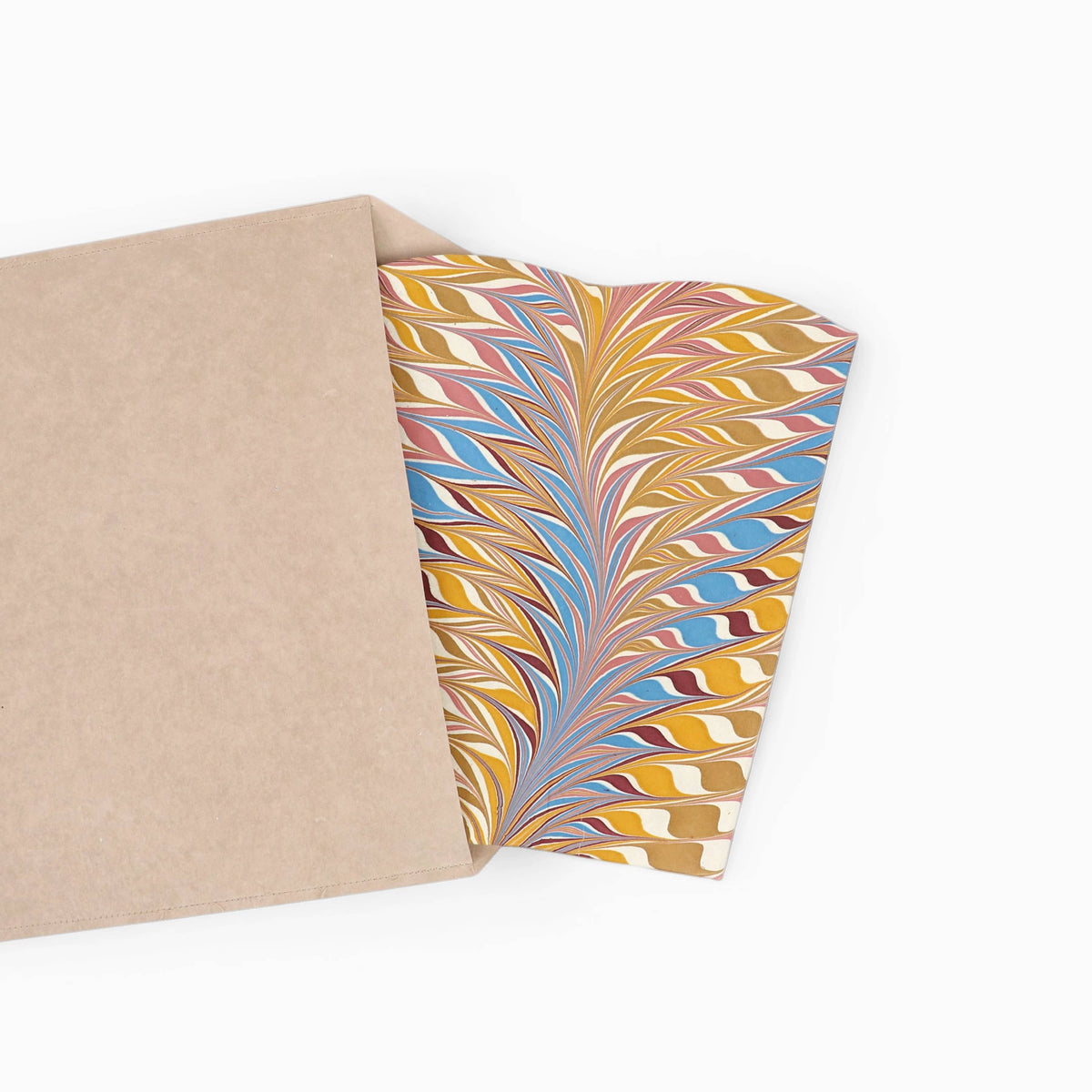 Marbled Wastebasket in Desert Feather
