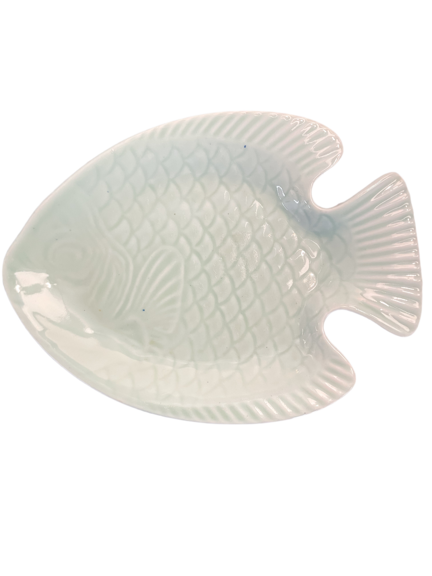 Vintage WCL Celadon Fish Plates