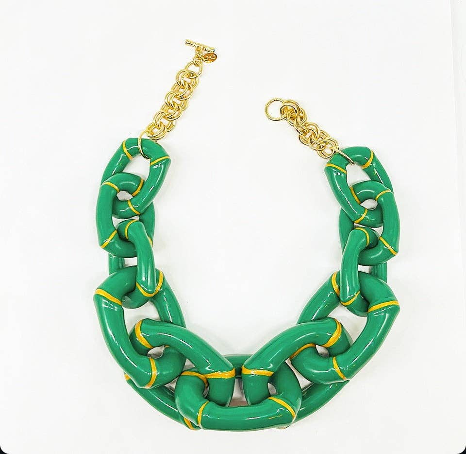 Bamboo Link Necklace
