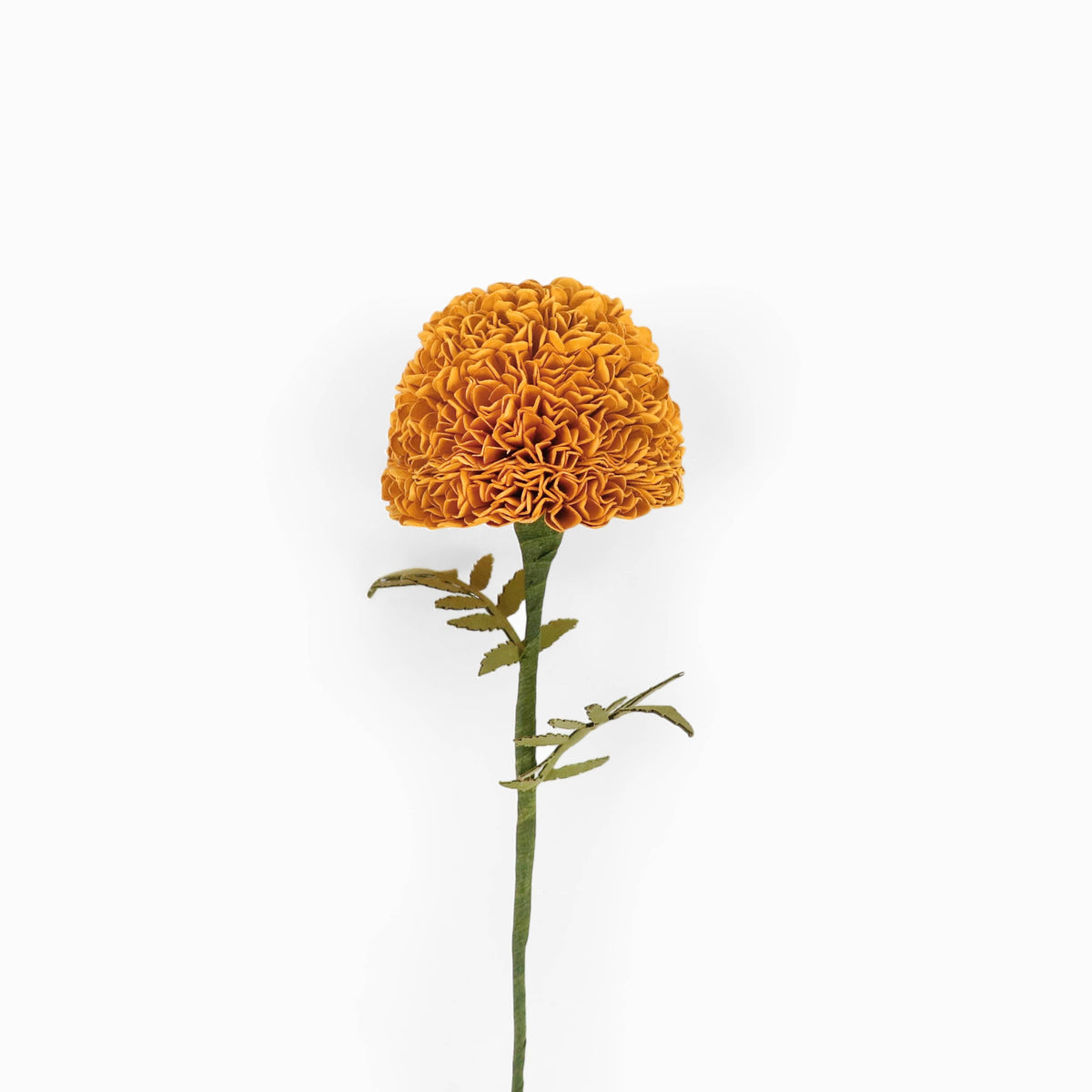 Handmade Paper Flower in Marigold