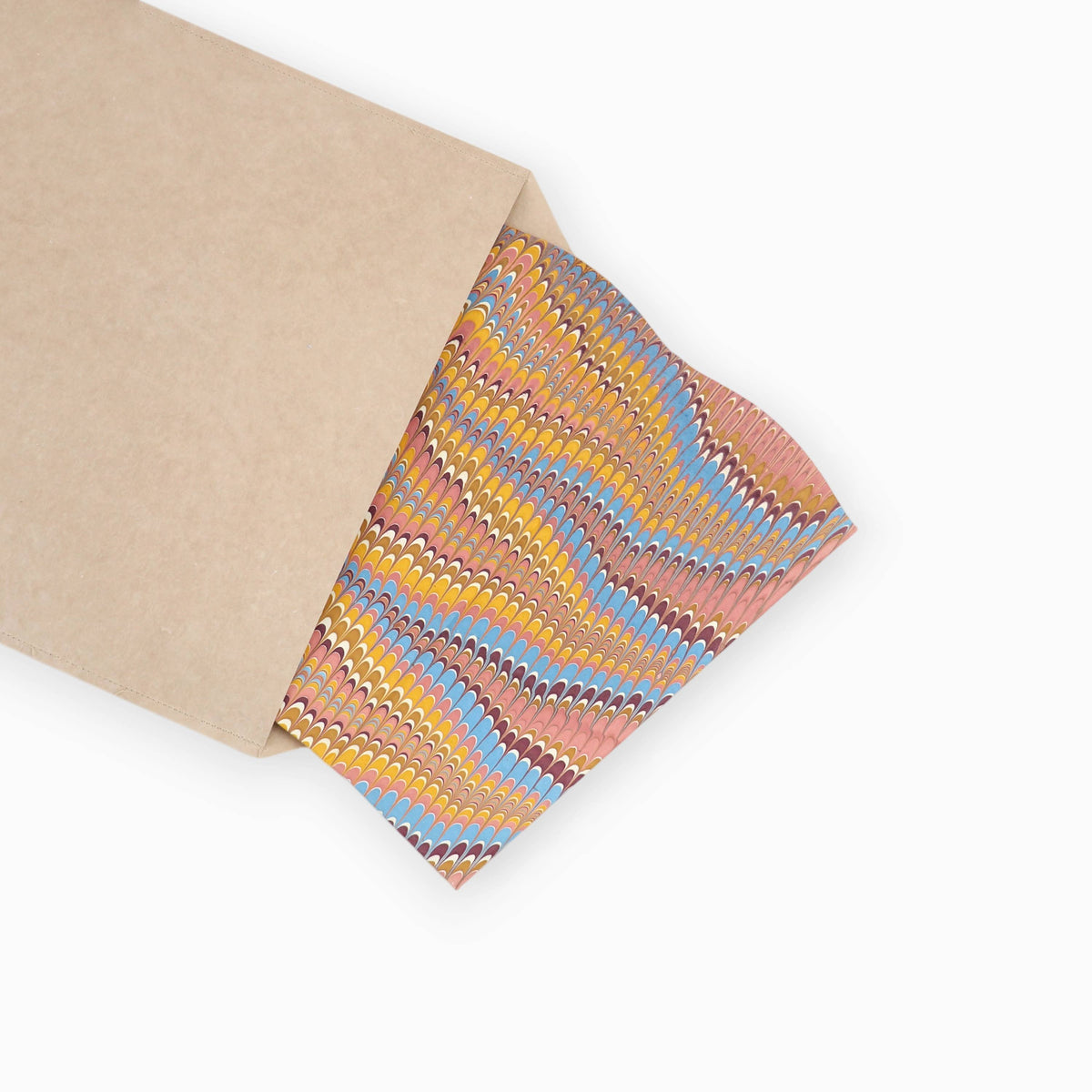 Marbled Wastebasket in Desert Feather