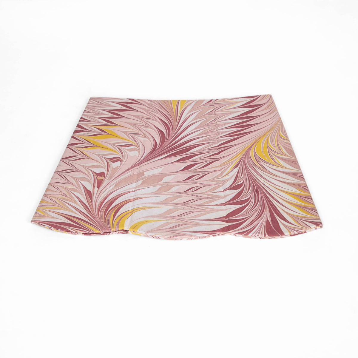 Marbled Wastebasket in Coral Flame