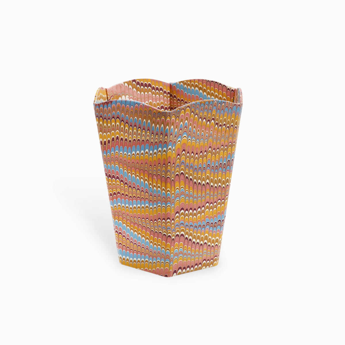 Marbled Wastebasket in Desert Feather