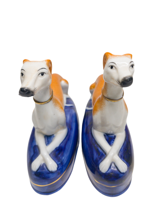 Staffordshire Style Greyhound Pair