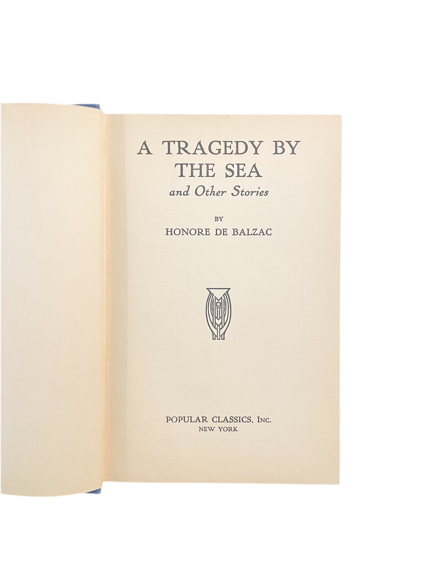 Vintage Copy of A Tragedy by the Sea by Balzac