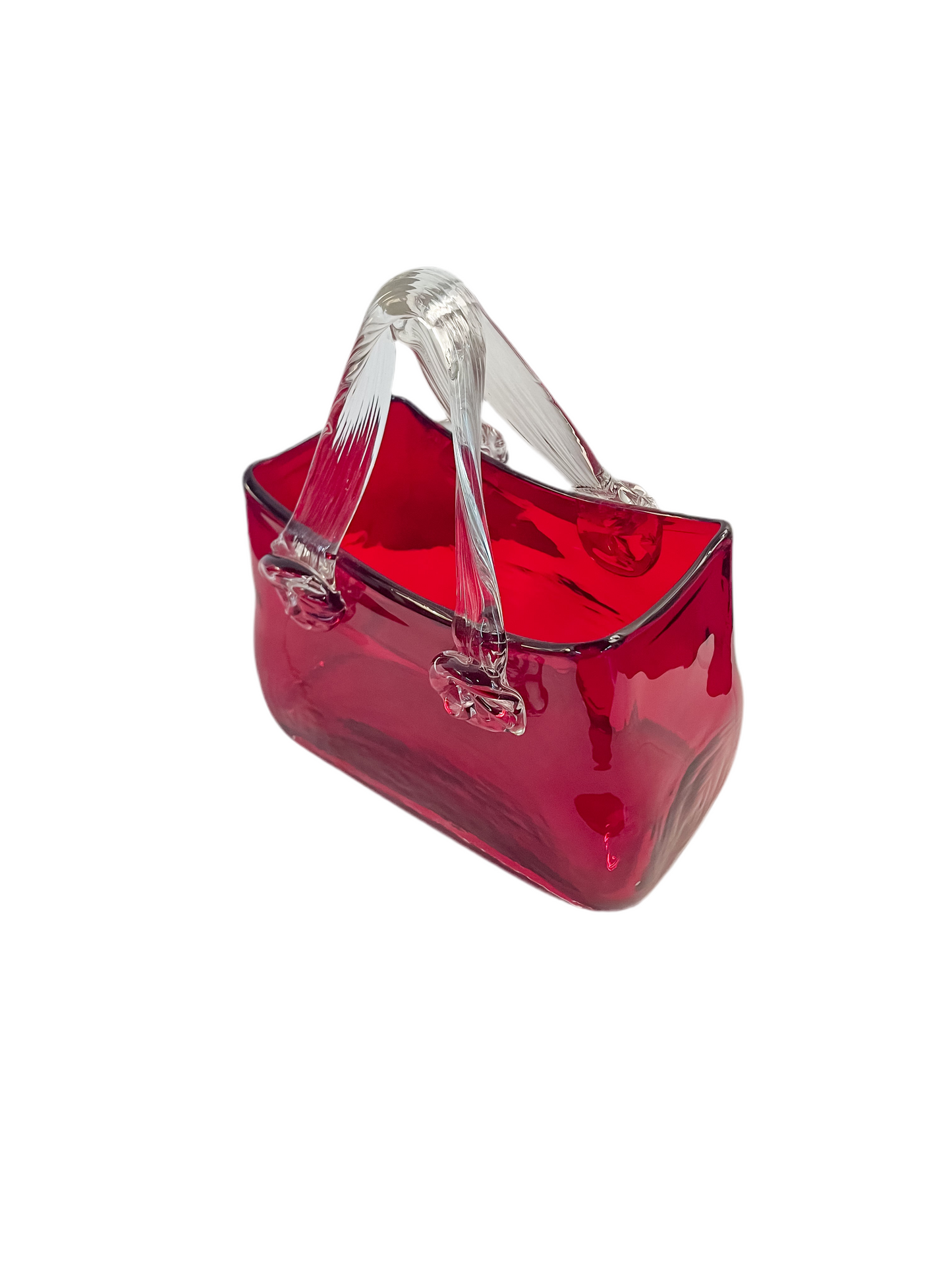 Murano Style Art Glass Purse