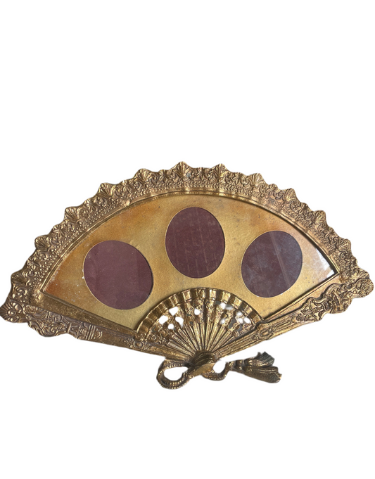 Antique Brass Fan Frame