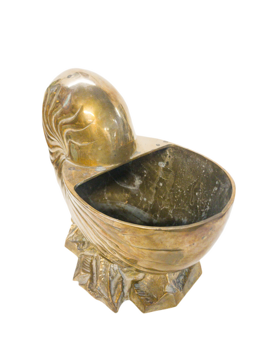 Brass Nautilus Planter