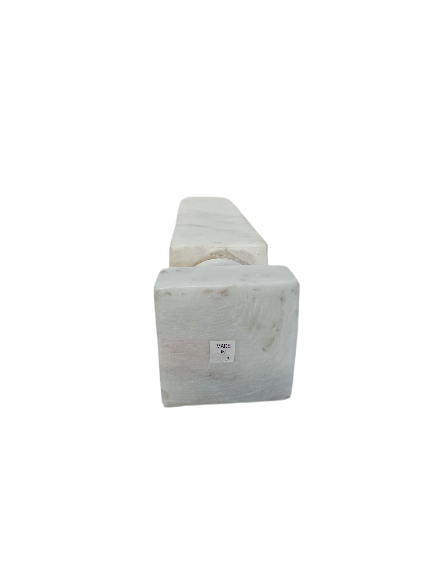 Vintage White Marble Obelisk