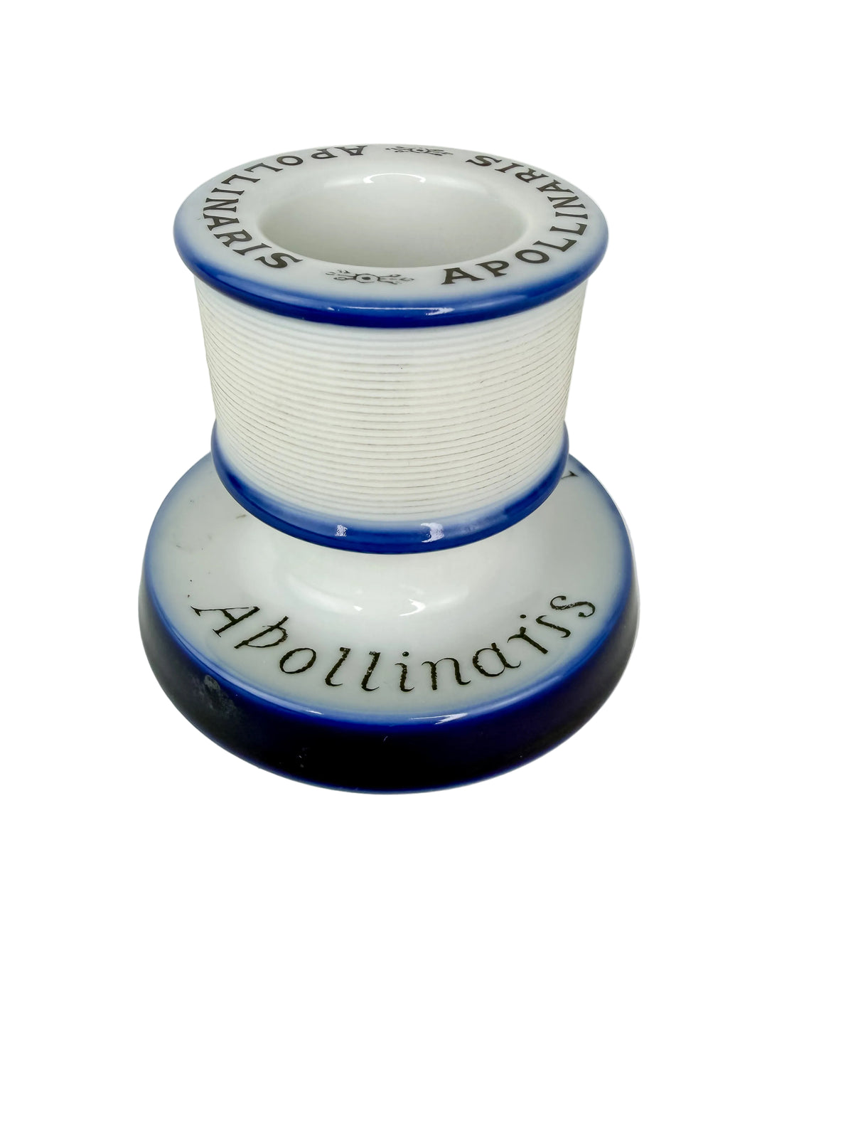 Vintage French Apollinaris match holder and strike