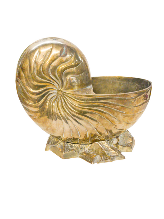 Brass Nautilus Planter