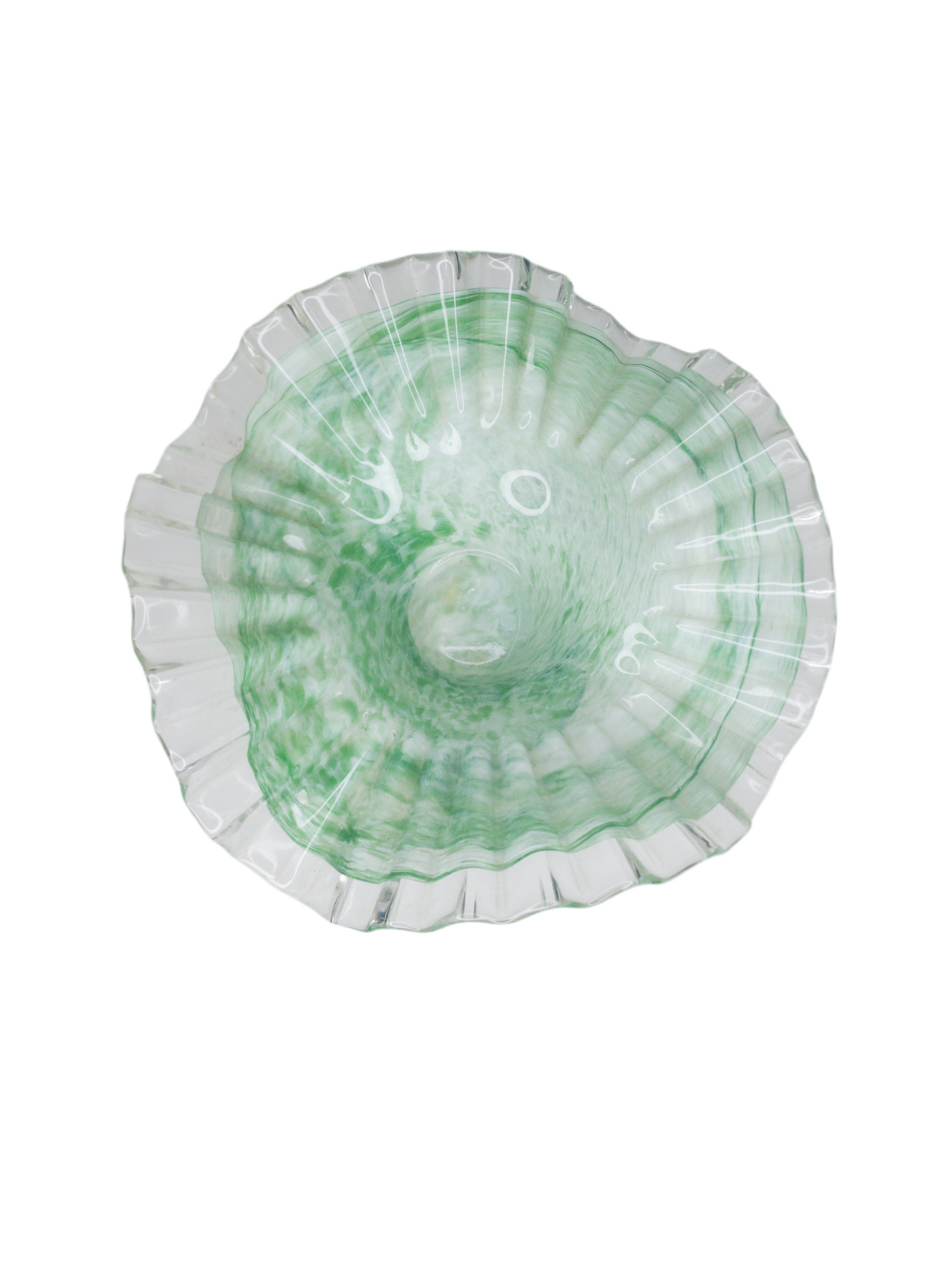 La Meridiana Murano Glass Bowl on Decorative Silver Base