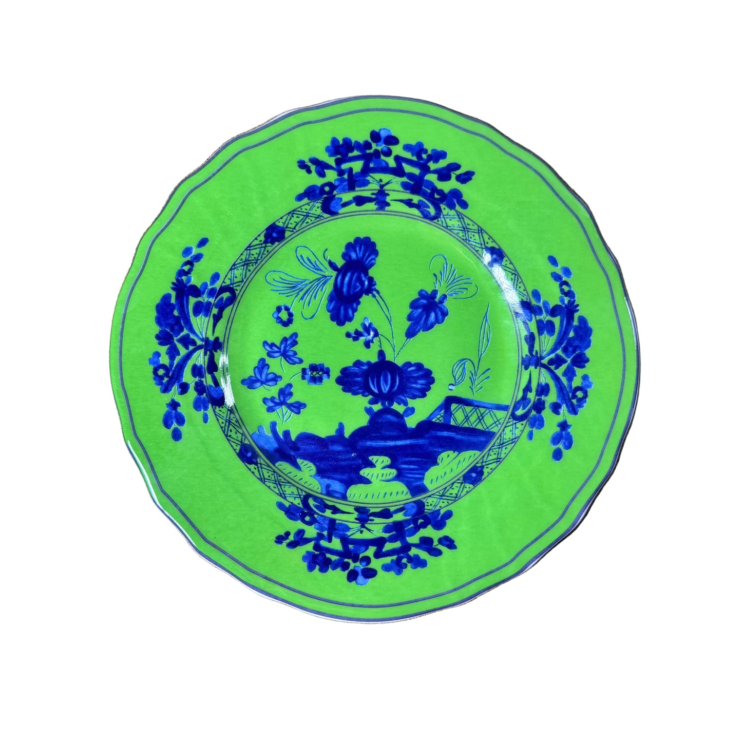 Green Chinoiserie Faenza Dinnerware