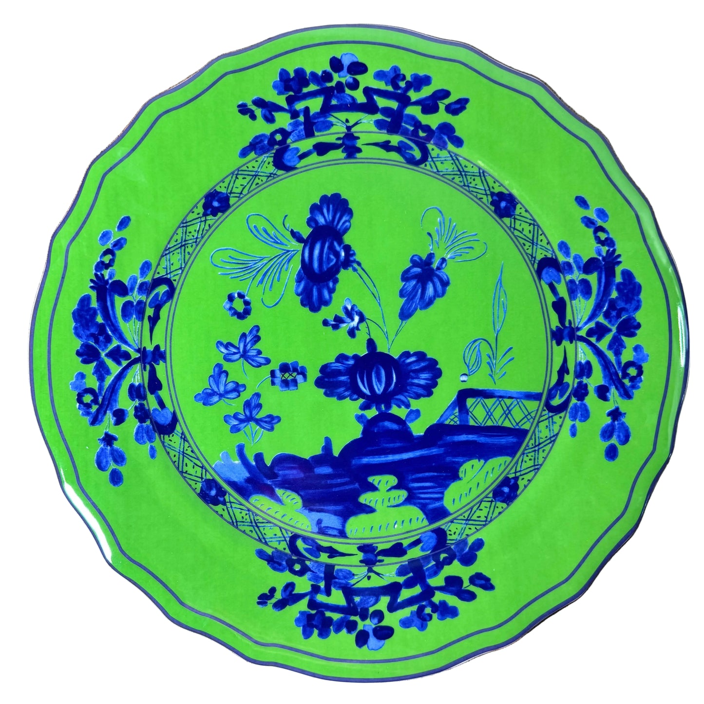 Green Chinoiserie Faenza Dinnerware