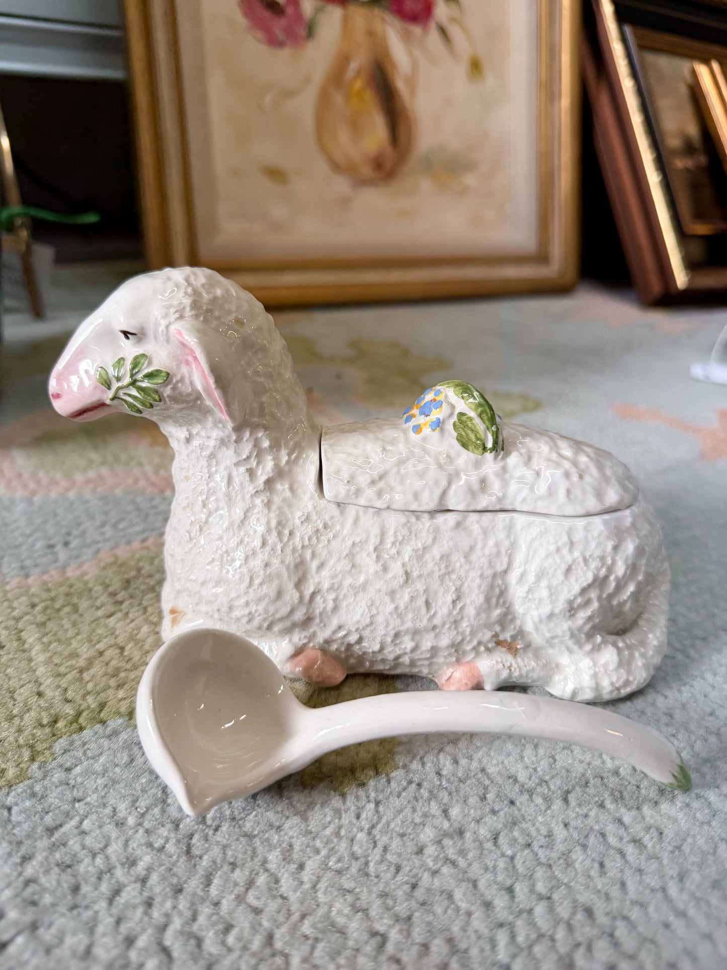 3 piece lamb tureen