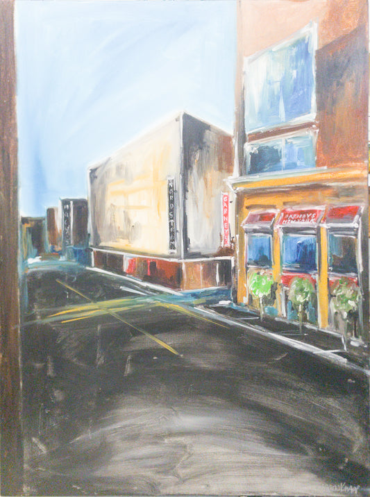 “Downtown” Original Acrylic on Canvas Painting by Warren Knapp