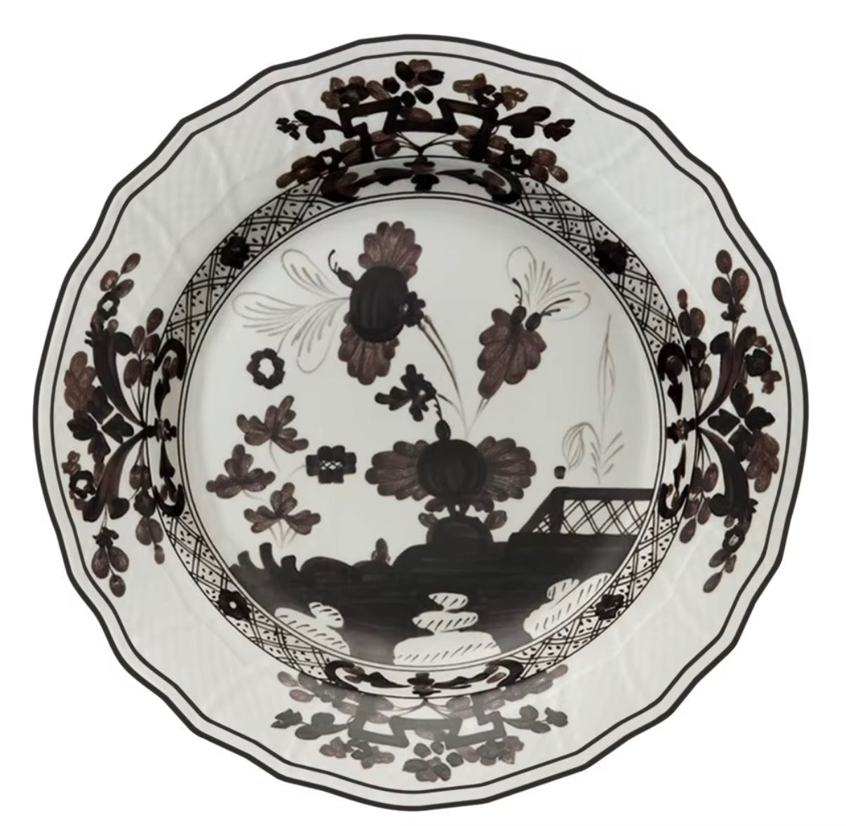 Black & White Chinoiserie Faenza Dinnerware (pre-order)