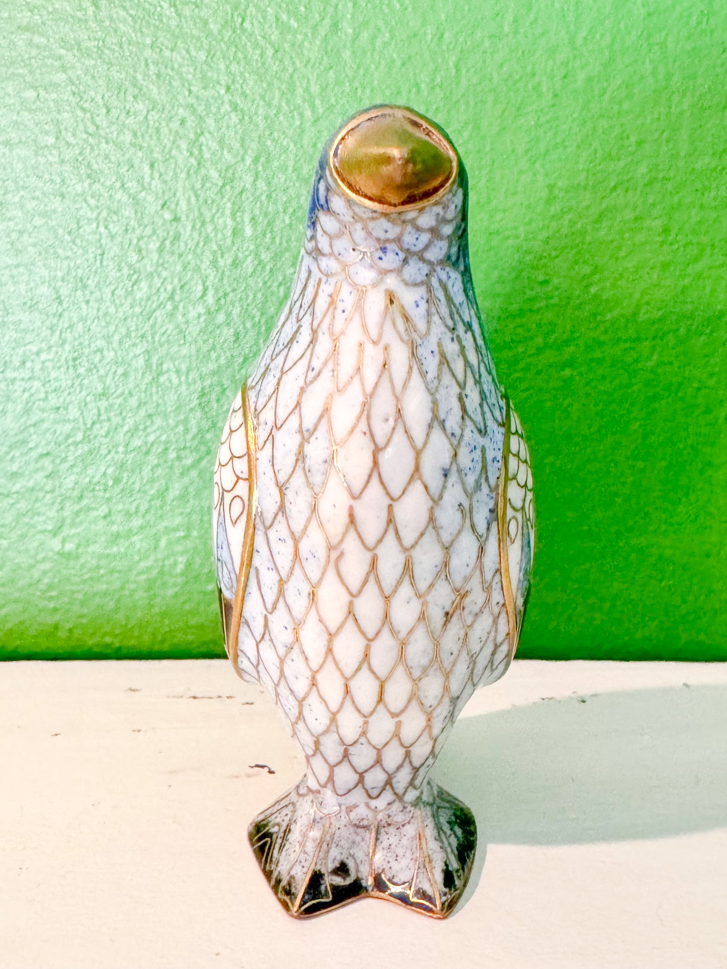 Cloisonne Penguin Figurine