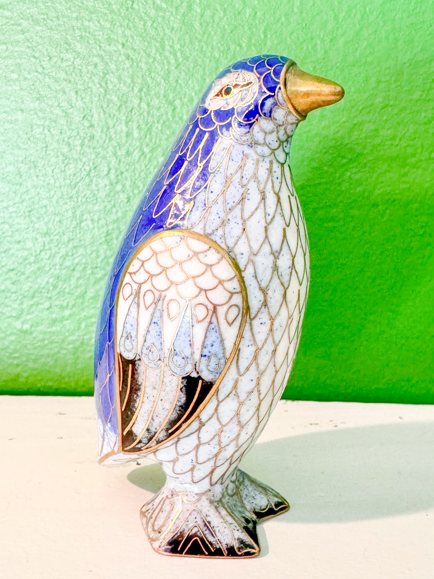 Cloisonne Penguin Figurine