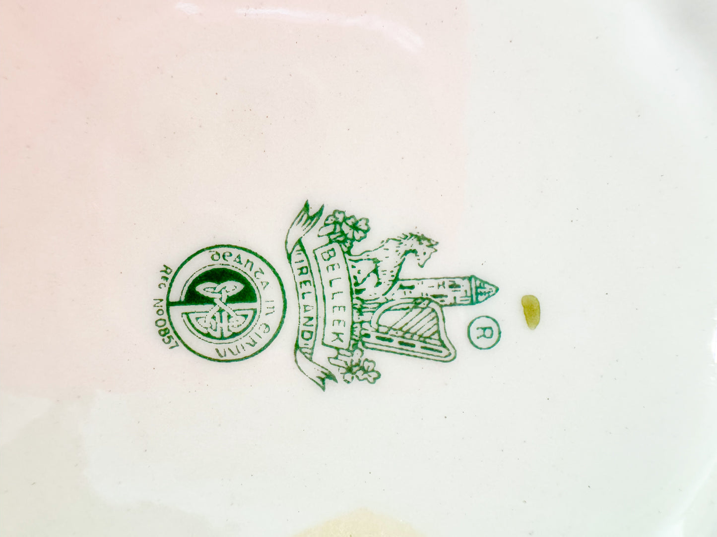 Belleek Ireland Shamrock Serving Plate