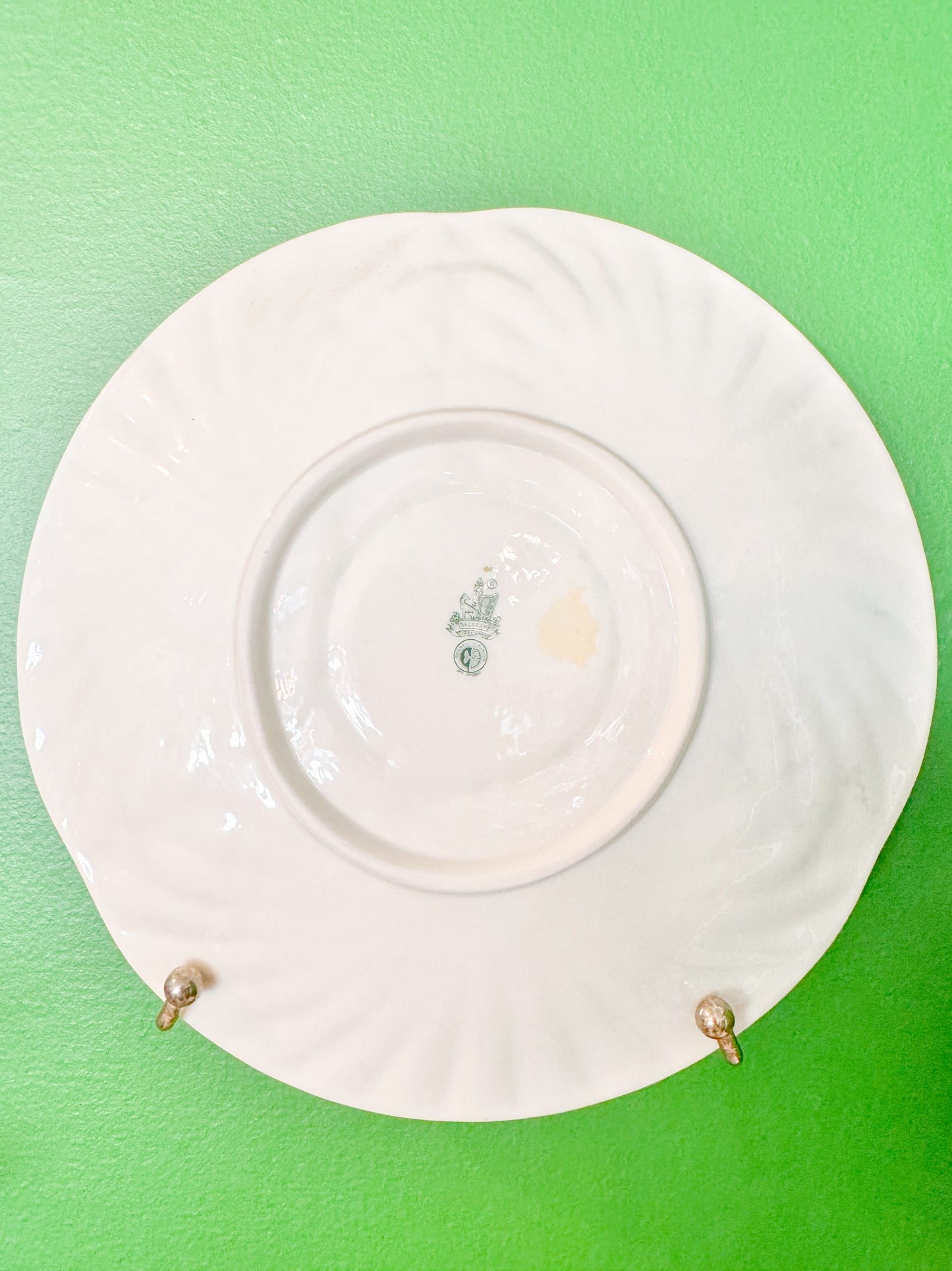 Belleek Ireland Shamrock Serving Plate