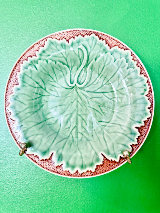 Bordallo Pinheiro Grape Leaf Salad Plate