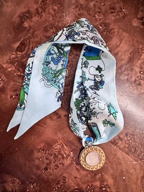 Vintage Malaya and British Borneo Coin Scarf Necklace