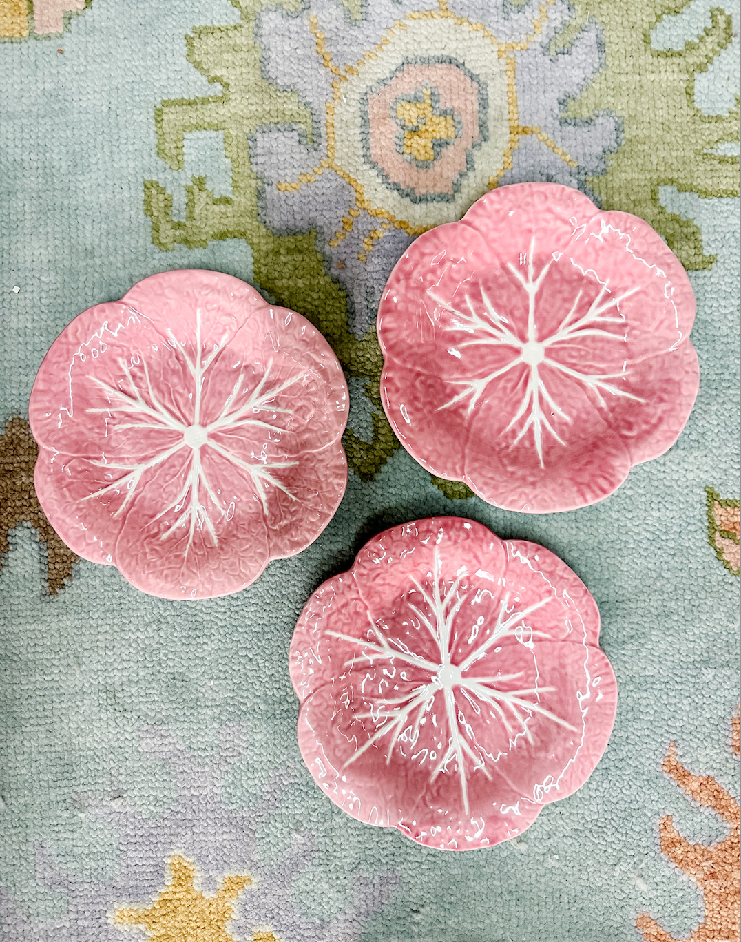 Bordallo Pinhiero Pink Cabbage Plate