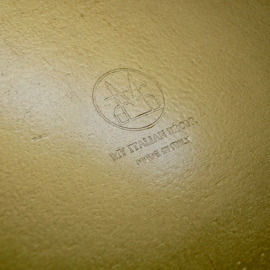 Florentine Carved Gilded Wood Bow Tray - Pink