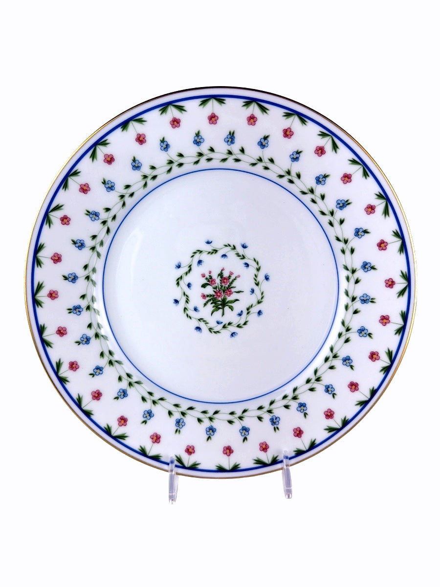 Raynaud Ceralene Limoges French Porcelain Plate La Fayette w/ Gold Rim