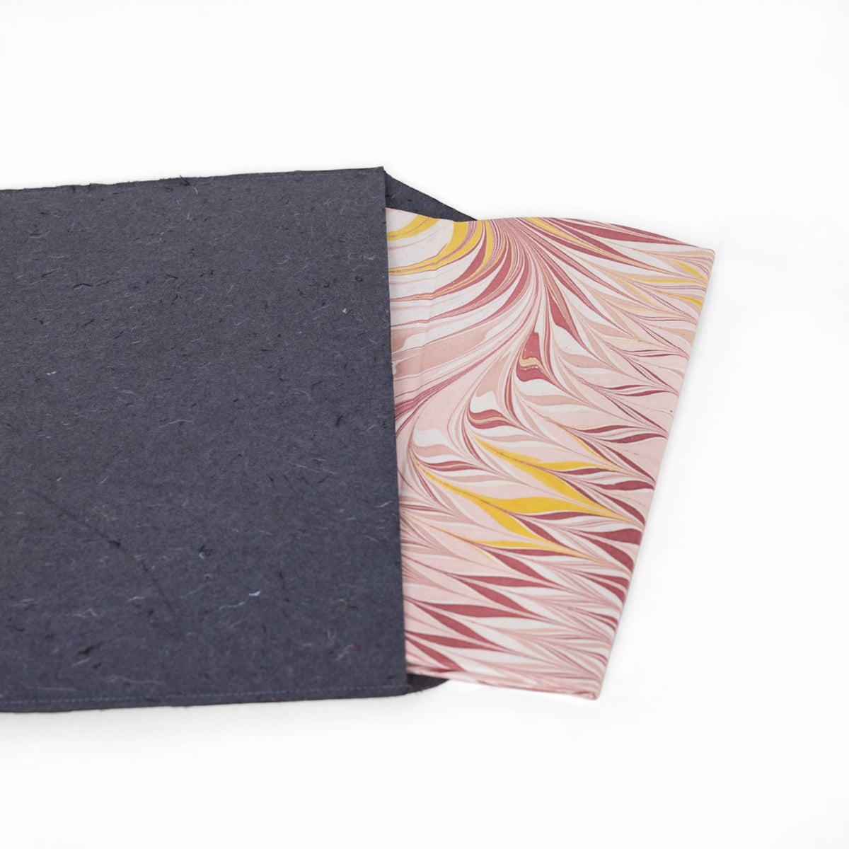 Marbled Wastebasket in Coral Flame