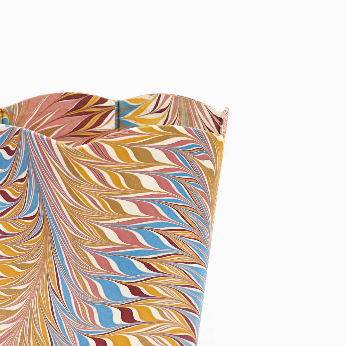Marbled Wastebasket in Desert Feather