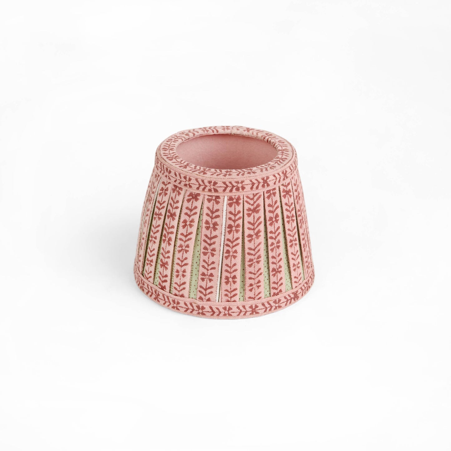 PRE-ORDER Block Printed Lampshade Cover - Mint Rose Rhea