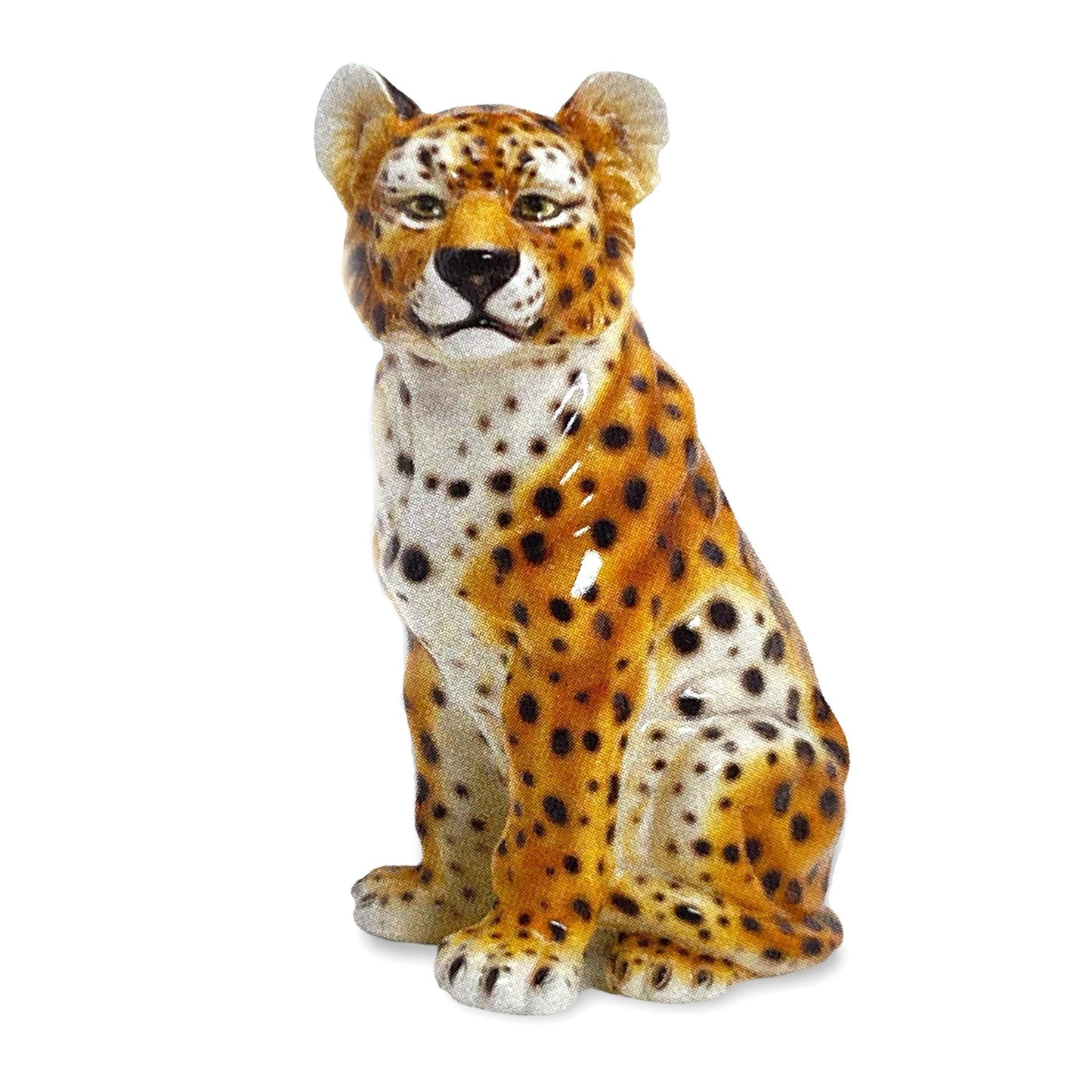Sitting Cheetah Statue