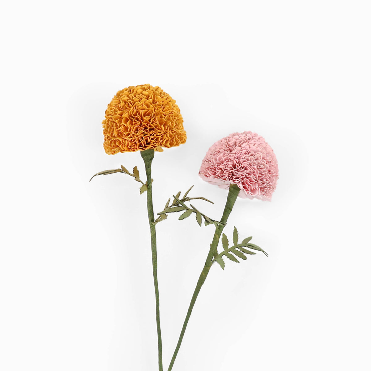 Handmade Paper Flower in Marigold