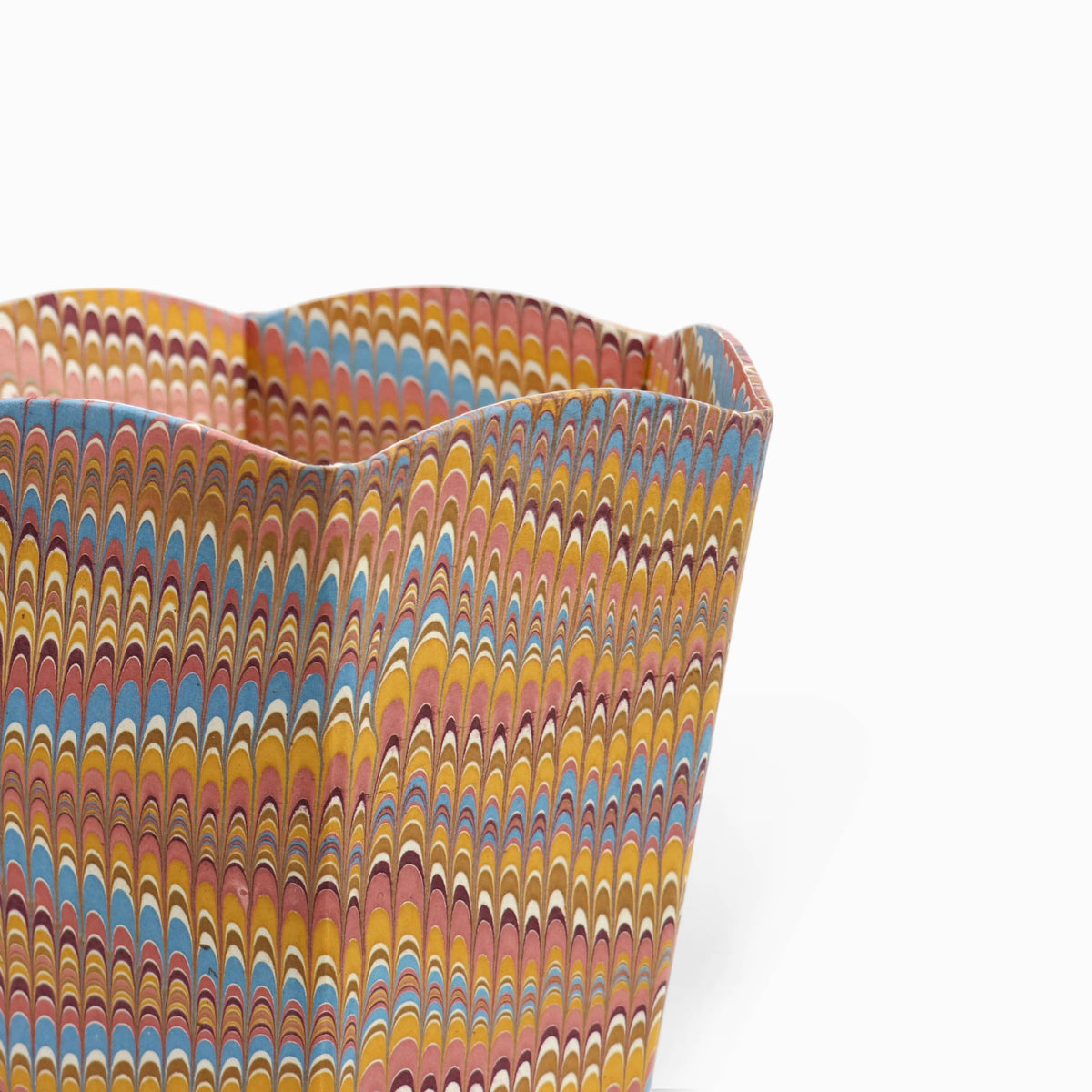 Marbled Wastebasket in Desert Feather