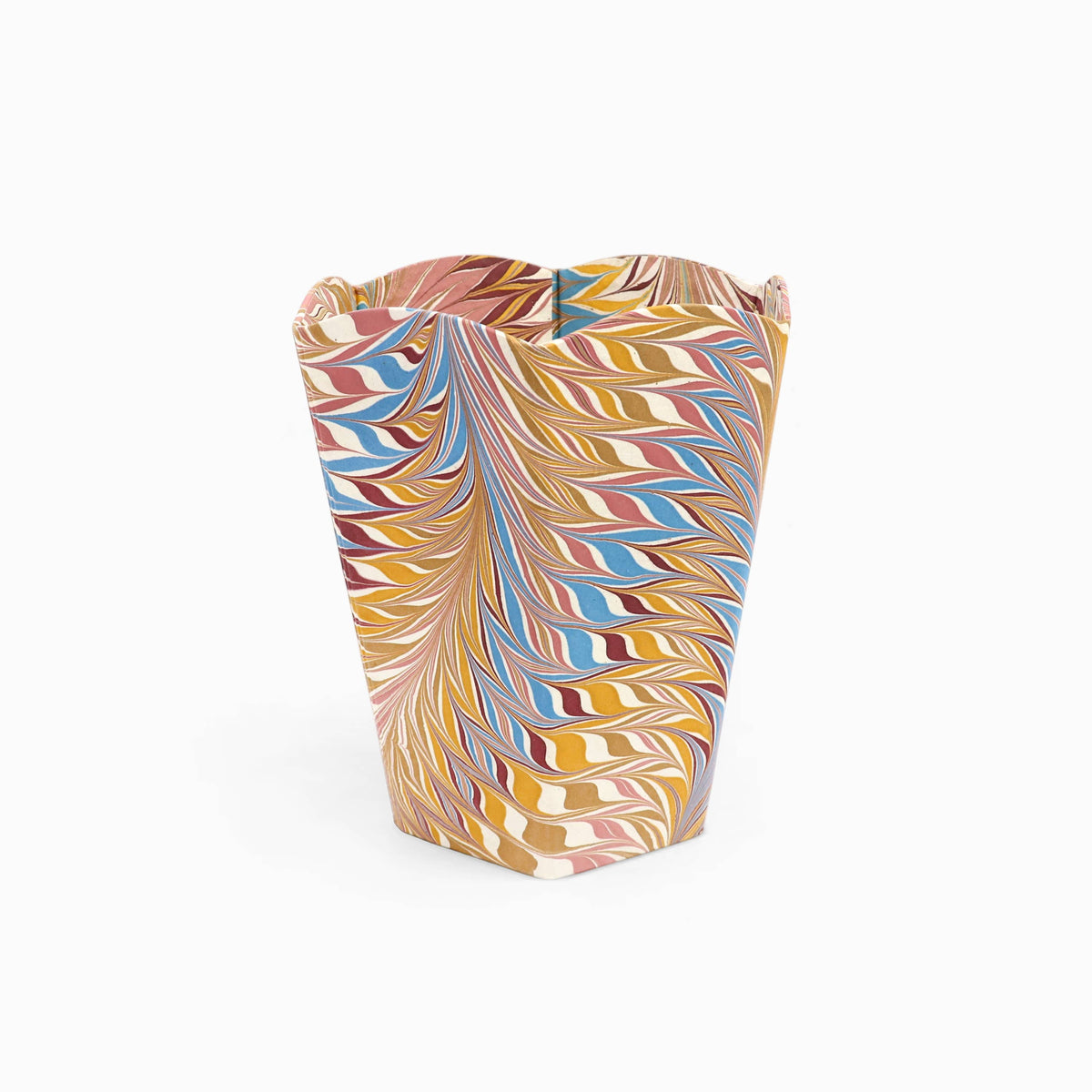 Marbled Wastebasket in Desert Feather