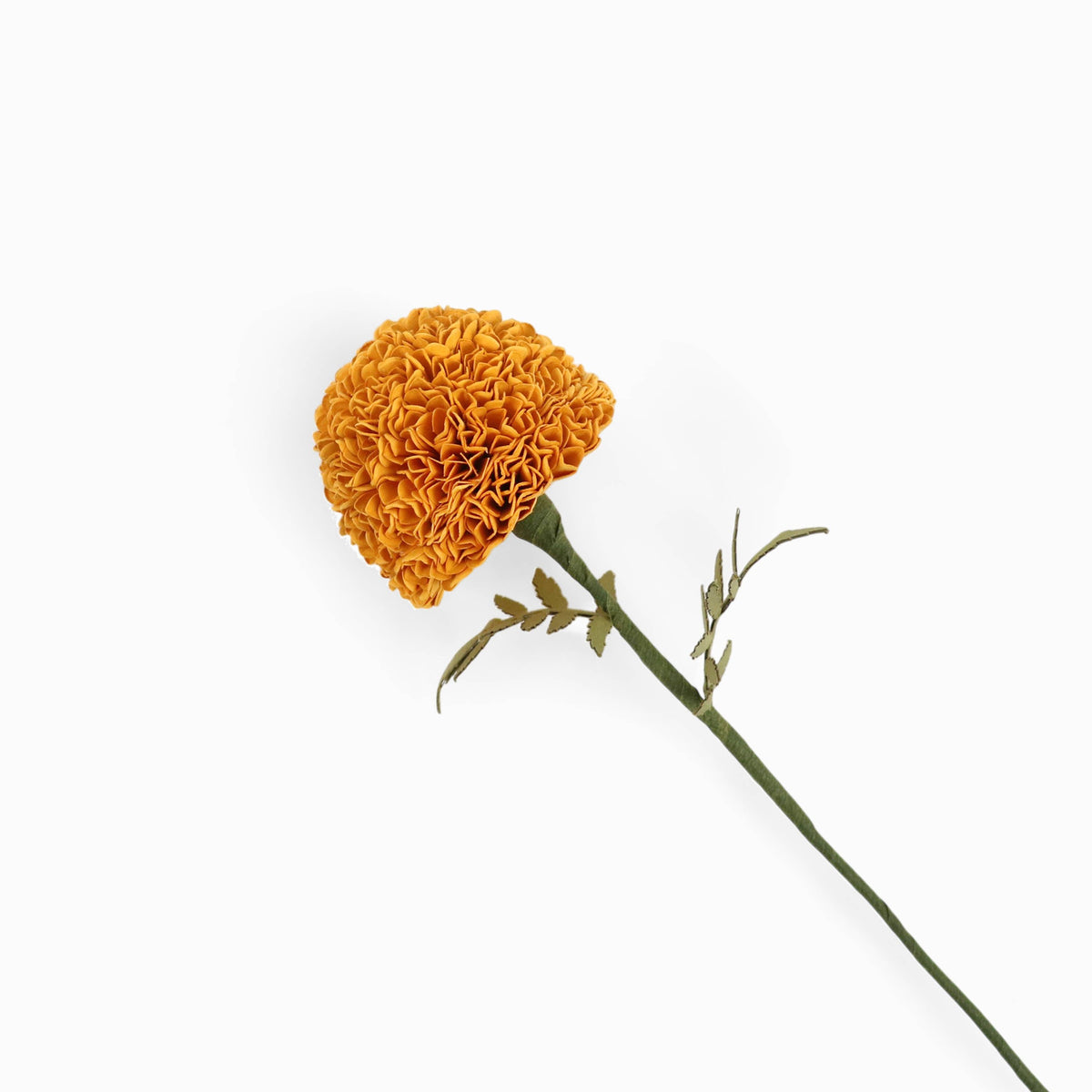 Handmade Paper Flower in Marigold