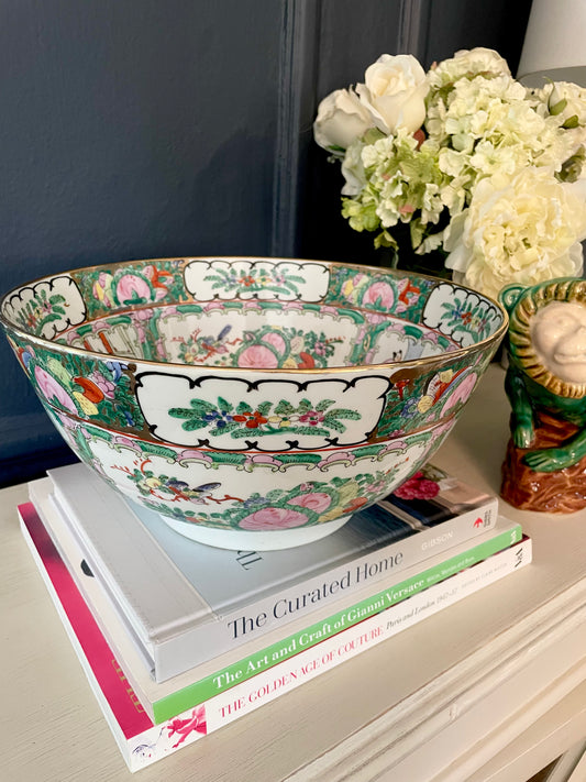 Large Rose Medallion Bowl