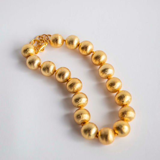 Gold Hand Knotted Necklace